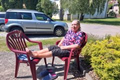 vyhrievanie sa na slniečku
